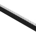 Pin header female pinsocket 1x40 pin 2.00mm pitch bocht 90 graden zwart